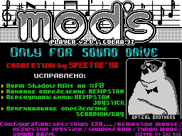 Mod's Player v2.0: Correction by Spectre'98