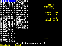 Checking the disk, with its progress shown