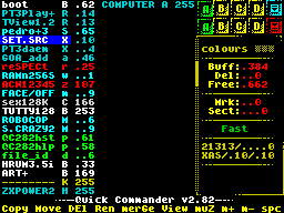 New coloured types: .R .S .X .a .r .w .z