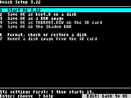 Quick Setup 3.22: what to do with QC